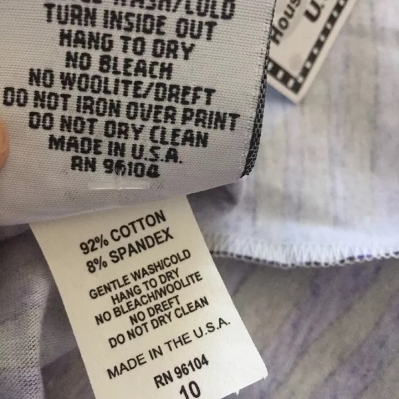 Mis Tee V Us Dress Stripe Pink Flower Button 10 - Picture 8 of 8